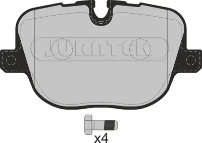 LAND ROVER LR134882 Fren Balatası Arka LR025739 LR134882 LR015577 AH422C562BA AH422C562BB LR036574 LR025739SK1