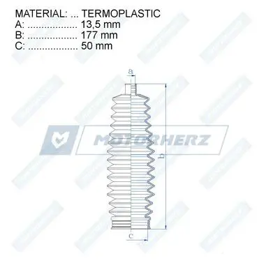 PSA 4066.88 Dıreksıyon Koruk C5x7 406688 32106778560 7701472765 7701473334 1609109 1609121 1609356 482031U61A MR510271