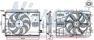 PSA 9806313880 Fan Motoru 9806313880 3639412