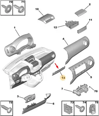 PSA 8244.09 Torpido Çıtası 8244.09