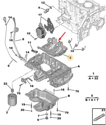 PSA 9676768480 Yağ Karter Plakası 9676768480