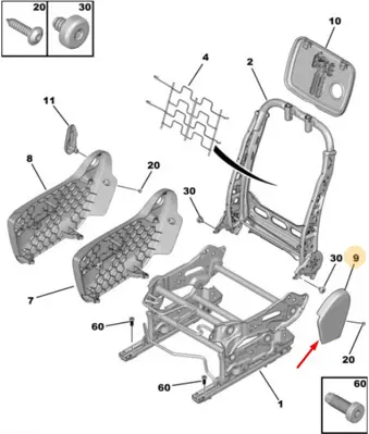 PSA 9826450180 Mechanısm Housı 9826450180