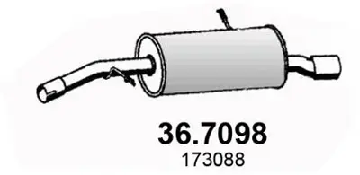 PSA 1730.85 Arka Susturucu  1730X1