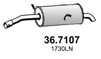 PSA 1730.LN Rear Sılencer  1730LN