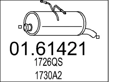 PSA 1730.Q7 Arka Egsoz Susturucu  1730Q7