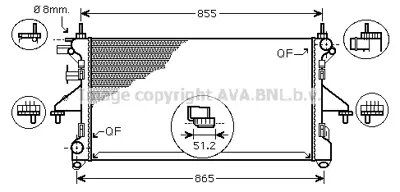 PSA 1330.X6 Su Radyatörü  1333E4 1362917080