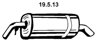 PSA 1730.78 Arka Egsoz Susturucu 1.4  173078