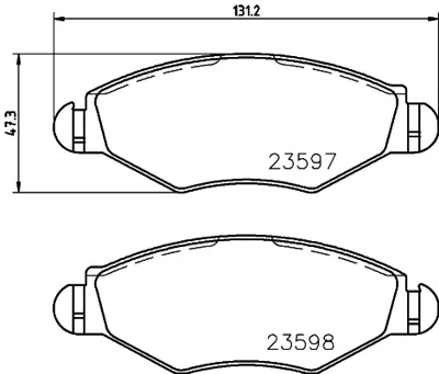 PSA 4253.20 Ön Fren Balatası  425494