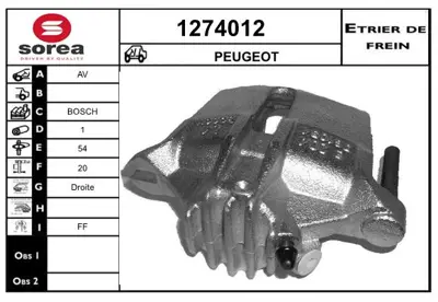 PSA 4400.K8 Sağ Ön Fren Silindiri  4400K8 441064