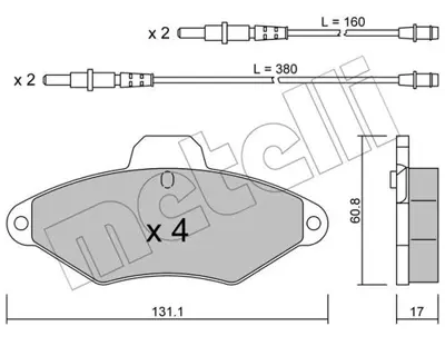 PSA 4252.91 4 Brake Pads/F  RP425114