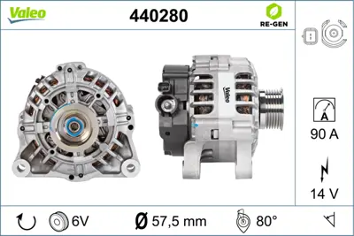 PSA 5705.NC Ne Alternatör  27060YV010 9656003780