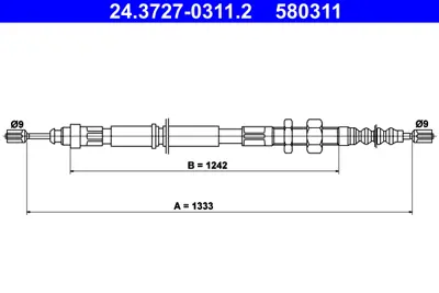 PSA 4745.G6 Fren Kablosu  96121652