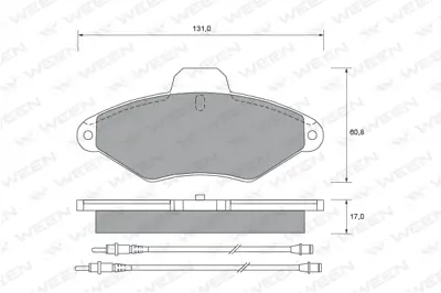 PSA 4251.56 4 Brake Pads/F  RP425114