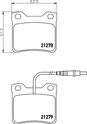 PSA 4251.93 Arka Fren Balatası  425266