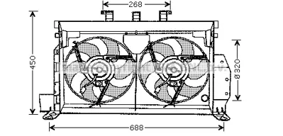 PSA 1253.33 Fan Motor  95668984