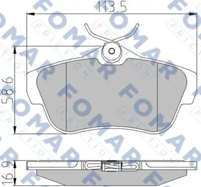 PSA 4253.68 4 Brake Pads/R  425497 9467549087 SU001A1065