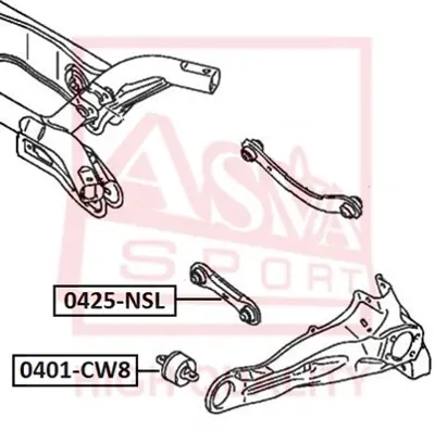 PSA 5175.EG Arka Süspansiyon Kenar Ko 4117A007 5175EG