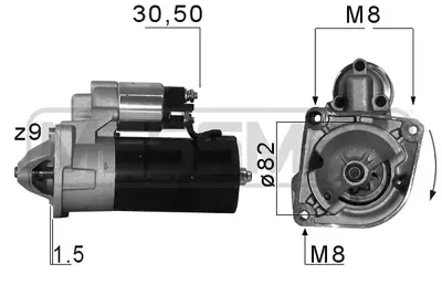 PSA 5802.AQ Marş Motoru  1524014R 5802AQ 71789529