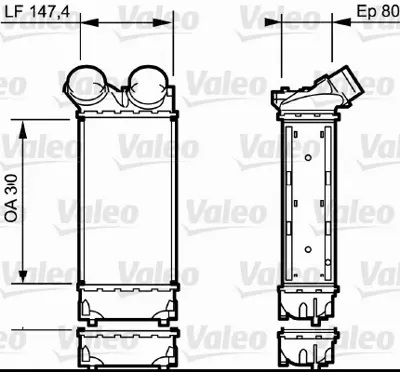 PSA 1440.S8 Turbo Soğutucu Radyatör  1440H9 1440S8