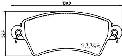 PSA 4252.03 4 Brake Pads/F  425484