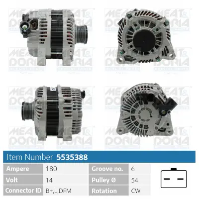 PSA 5705.NG Ne Alternatör  96547528 9661544880 MM317603