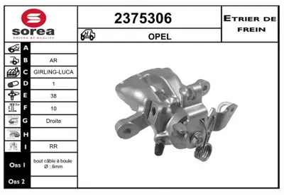 PSA 5421.27 Jant Gobegı C6  95516268