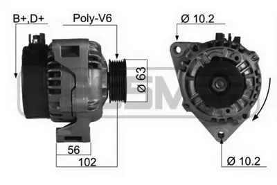 PSA 5705.L7 Alternatör  3140065G00 96178429 9617842980 A2TA1994