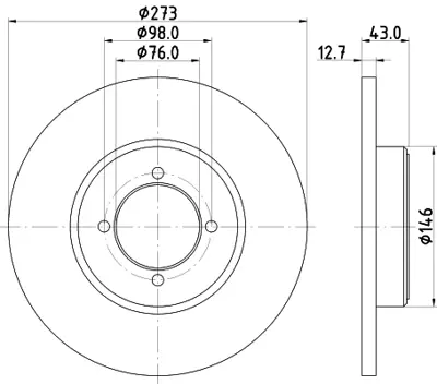 PSA 4246.B2 Dısk Ayna  7568501 ZF4450931 ZF7568501