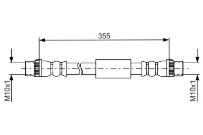 PSA 4806.H6 Arka Fren Hortumu  4806H6