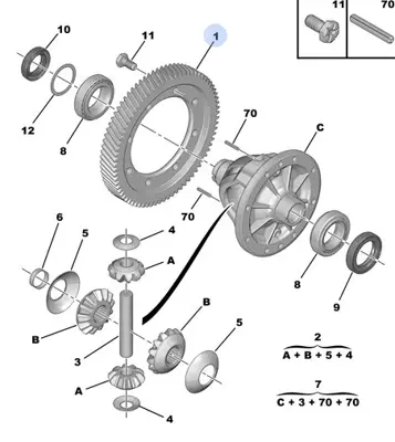 PSA 3103.05 Difransiyel Dişlisi  