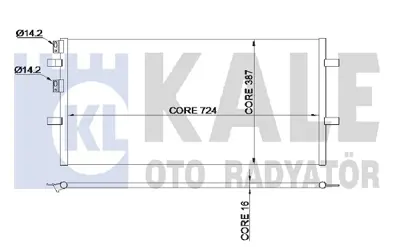 KALE 345390 Klima Radyatörü 6C1119710AD 6C1119710AE 1485358 1383318 1371571 6C1119710AC 6C1119710AB 6C1117710AB 6C1119710AA 8C1619710AA