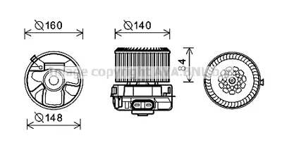 PSA 1608174880 Kalorifer Motoru  6441V0 871030H010