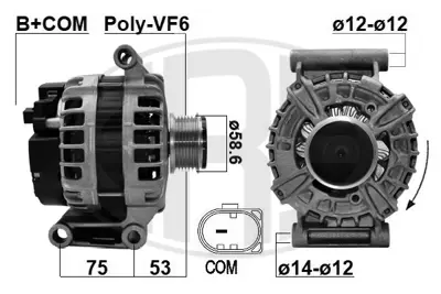 PSA 1609842580 Alternatör  9677608580