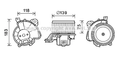 PSA 1611726380 Kalorifer Motoru  1611726380 1845160 1845241 95514199 95518158