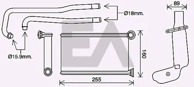 PSA 1611284180 Kalorifer Rady  87050YV040