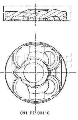 PSA 1631730080 Piston Grubu  628W4 7601181