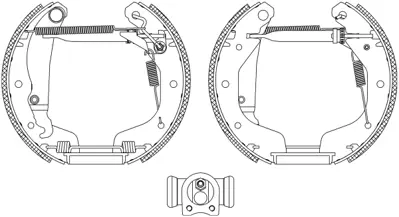 GM 90542863 Balata Arka Pap.16sv 18sv 92 Vec-A X 1605812 1605953 90421797 90542863