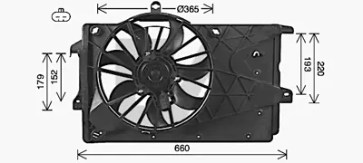 GM 13128929 Radyatör Fan Motoru Z16xe Z16xep Mer-A 13128929 6341156