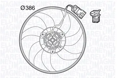 GM 24445190 Rad.Fan Mot. Çekm.Fan A/Csiz Cor-C 1341352 24445190