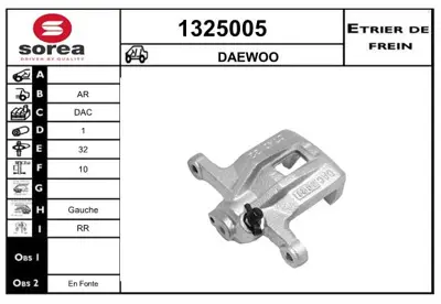 GM 96800085 Ar Fren Kalipe Opel 96800085