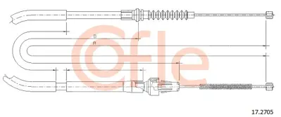 GM 94366774 Cablebrakerearleft 4301390 94366774