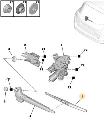 PSA 1635156180 Cam Sil.Fırçası Opel 