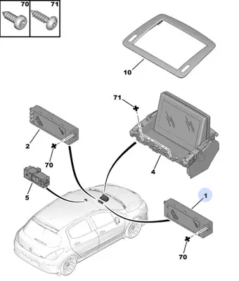 PSA 9822637880 Radyo Bılgı Ekranı Br3  