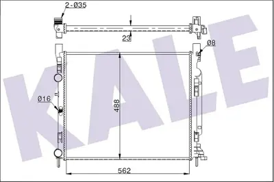 KALE 351010 Radyator Kangoo2 1.2tce 1.5dcı 1.6 16v 08 Mercedes Cıtan 12 W415 4155000102 8200455801 A4155000102 637623 RA0231070 8MK376755514 8MK376755511 1063113 A8200455801