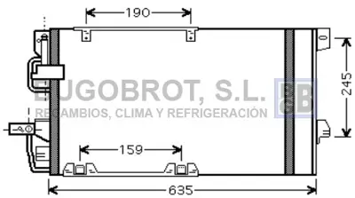 GM 95515191 Klima Kondenseri X16xel-Z16xe 2 Ast-G 1850074 1850292 93170621 95515191