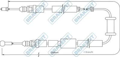 GM 93168952 Cableparkıngbrake 4421190 93168952