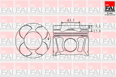 GM 55240477 Piston Grubu 623450 623690 623722 625000 55565855 55572626 55572627 55574797 55574803 55220723