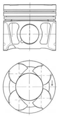 GM 55240478 Piston Grubu 623450 623690 623722 625000 55565855 55572626 55572627 55574797 55574803 55220723