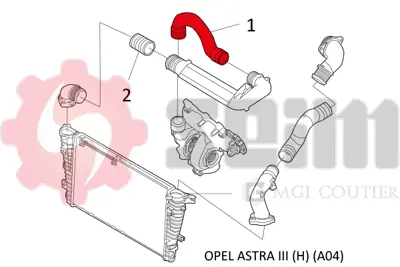 GM 55559224 Hortum 55557038 55559224 824594 835463