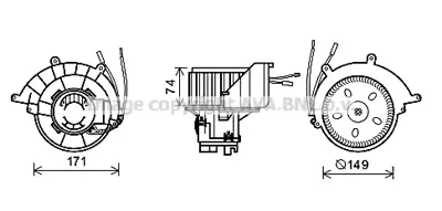 GM 93191901 Fan, Vantılator Ve Motor Sogu 1845003 1845065 1845101 1845119 9117606 9192935 93181057 93191901 87082 8EW351043401